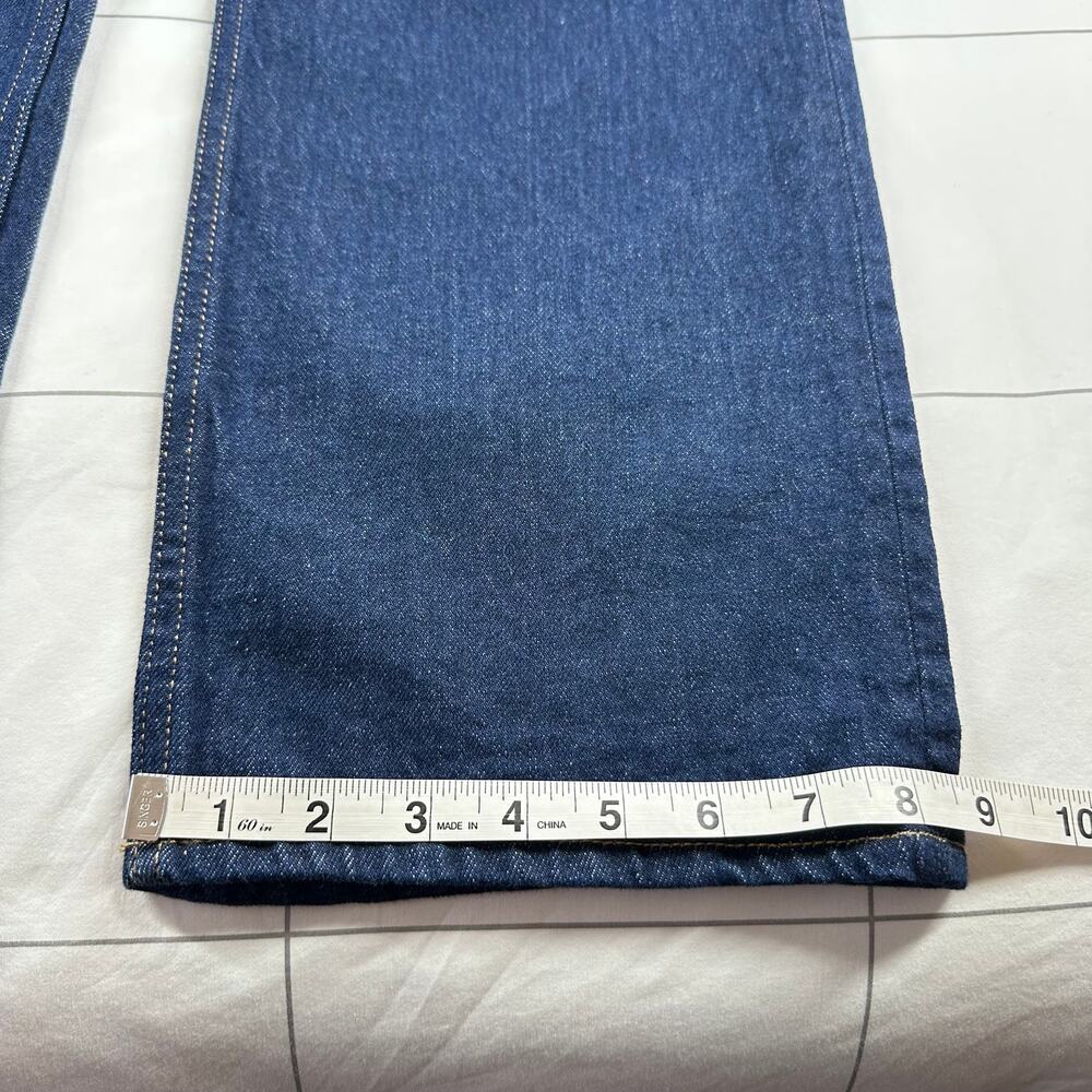 Abercrombie Jeans Womens 26 Blue Low Rise Baggy Dark Wash Cotton 5 Pocket 90s - Picture 12 of 12